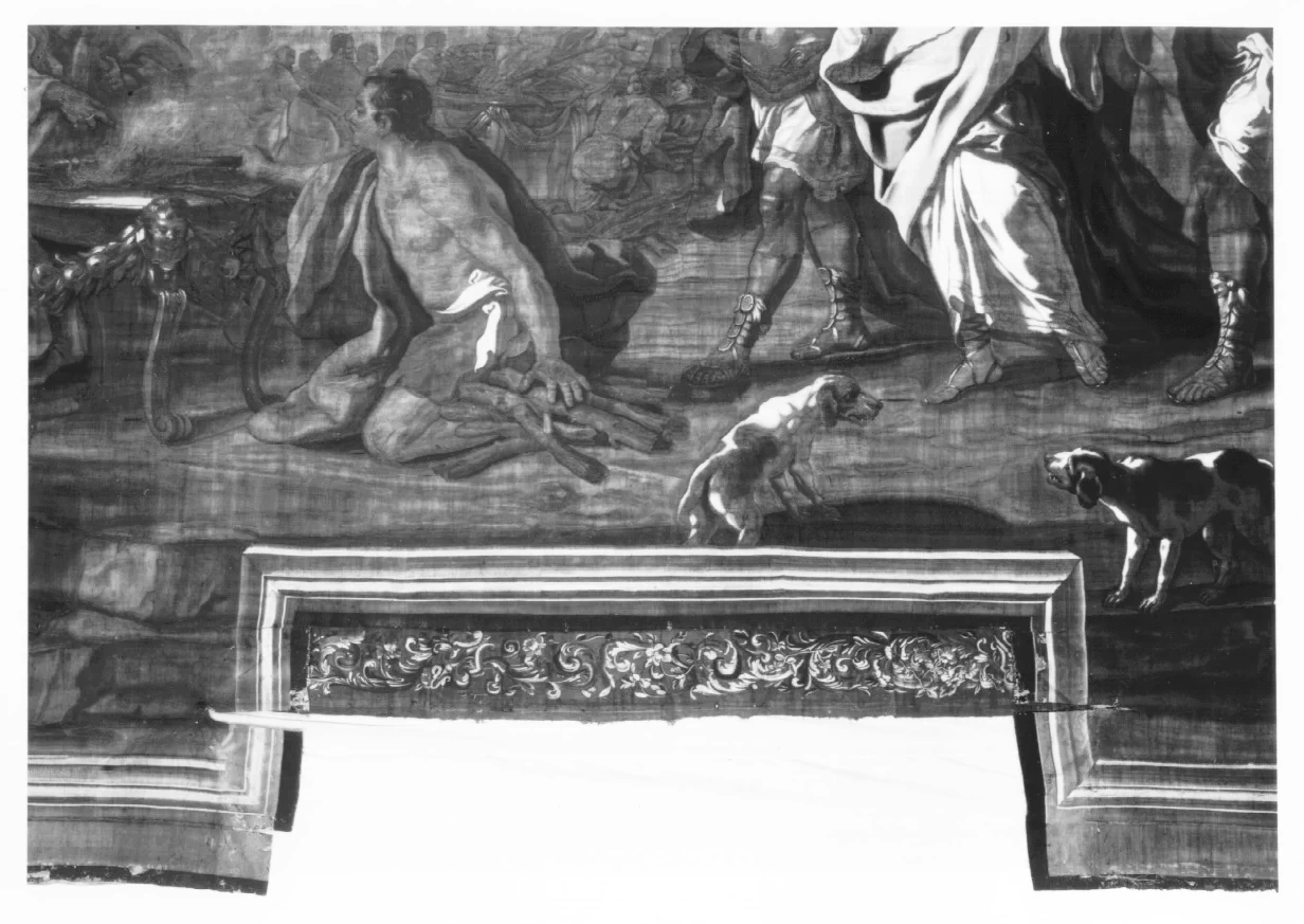 Enea e Didone assistono a un sacrificio - Museo di Palazzo Reale, Torino, dettaglio 3